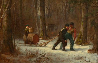 Op weg naar het kamp door Eastman Johnson