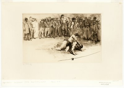 Vrouwelijke Worstelaar door Edgar Chahine