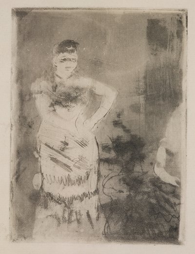 Een zanger door Edgar Degas