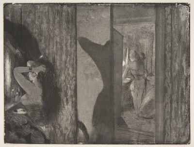 Actrices in hun kleedkamers door Edgar Degas