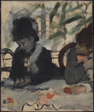 In het café door Edgar Degas