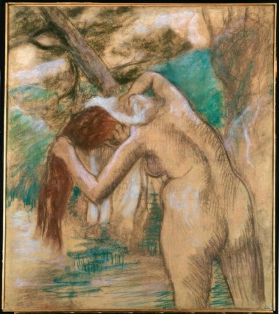 Badende aan de Waterkant door Edgar Degas