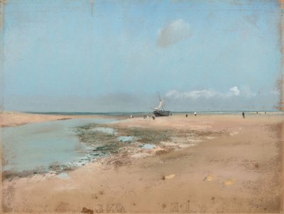 Strand bij Eb (Monding van de Rivier) door Edgar Degas