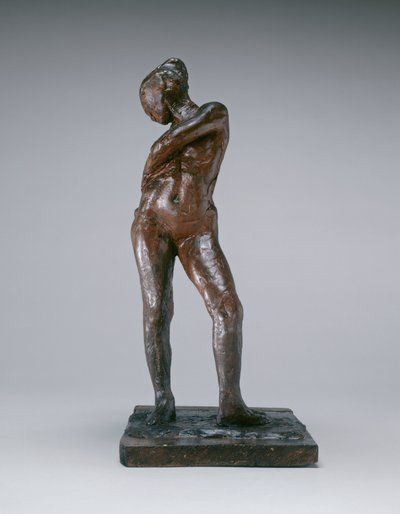 Danseres die de Koord van Haar Kousen Vastmaakt door Edgar Degas