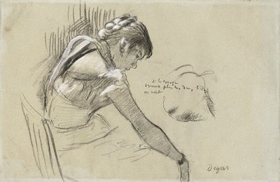 Danseres in rust (1879) door Edgar Degas