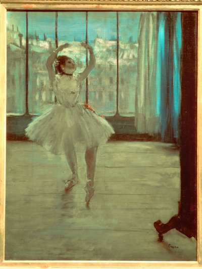Danser voor een raam door Edgar Degas