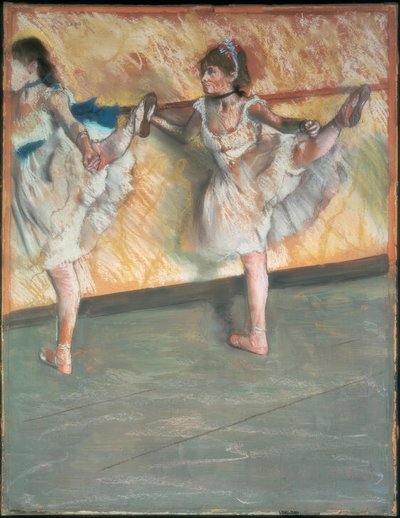 Dansers aan de barre door Edgar Degas