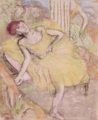 Danseres in rust, c.1897-1900 door Edgar Degas