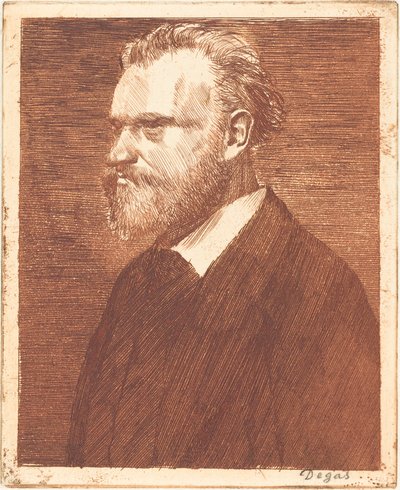 Édouard Manet, borststukportret door Edgar Degas