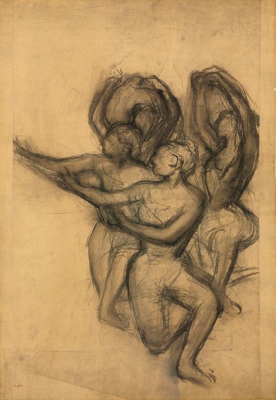 Groep Dansers, c.1895-1900 door Edgar Degas