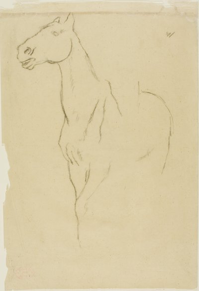 Paard Draaide Driekwart door Edgar Degas