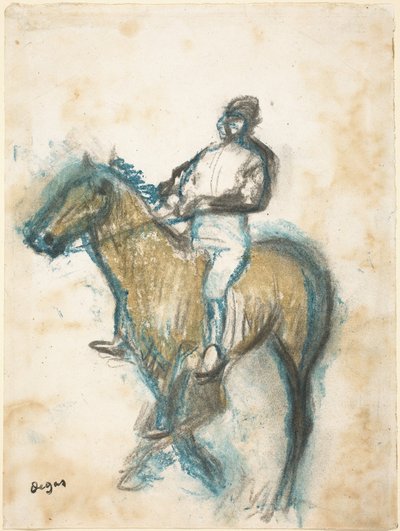 Jockey, ca. 1898 door Edgar Degas