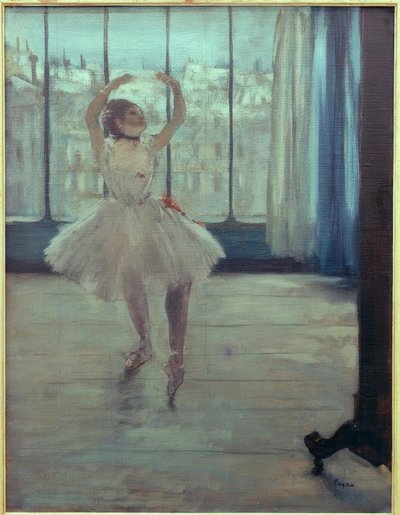 De danseres bij de fotograaf door Edgar Degas