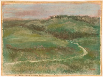Landschap door Edgar Degas