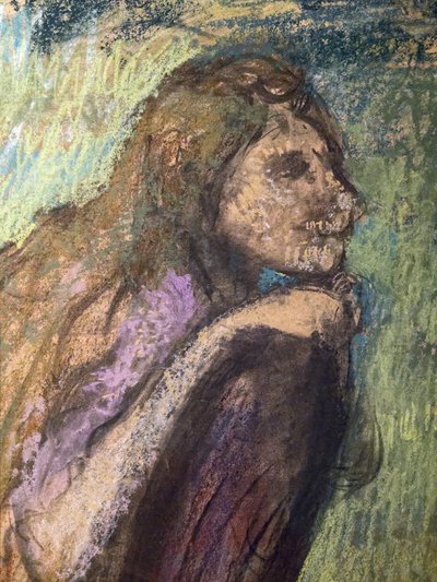 Madame Alexis Rouart en haar kinderen (detail) (ca. 1905). Edgar Degas (1834-1917). Pastel en houtskool op calqueerpapier, voluit geplakt op karton. Musee des Beaux-Arts de la Ville de Paris, Petite Palais. door Edgar Degas