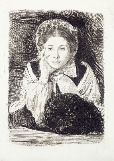 Marguerite, c.1860-62 door Edgar Degas