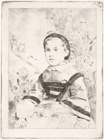 Mlle Nathalie Wolkonska door Edgar Degas