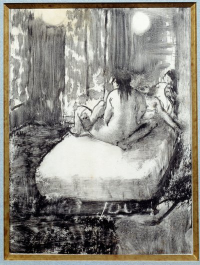 Op het bed door Edgar Degas
