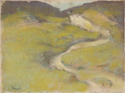 Pad in een Veld, 1890 door Edgar Degas