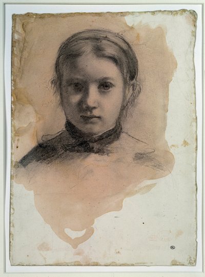 Portret van Giovanna Bellelli (studie voor de Bellelli-familie) door Edgar Degas
