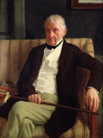 Portret van Hilaire Degas (1770-1858), grootvader van de kunstenaar, 1857 door Edgar Degas