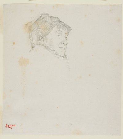 Portret van Madame Dietz-Monnin (voorheen Vrouwenkop) door Edgar Degas