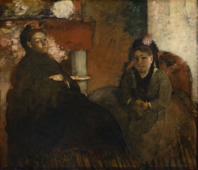 Portret van Mme Lisle en Mme Loubens door Edgar Degas