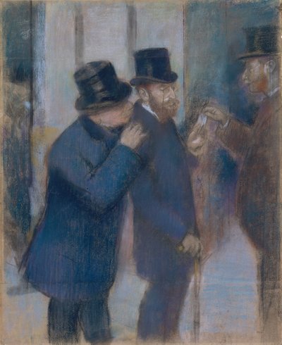 Portretten op de beurs, ca. 1878-79 door Edgar Degas