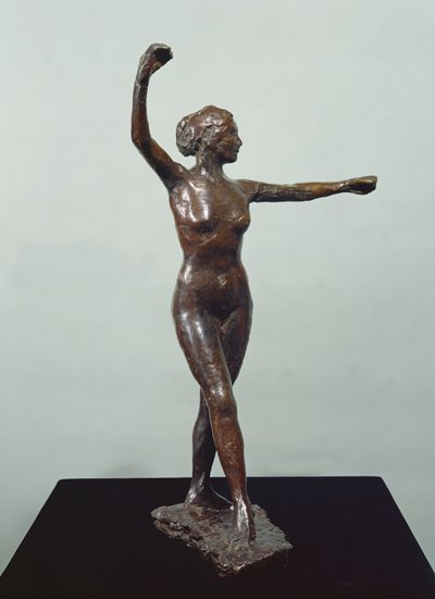 Voorbereiding voor de dans, rechtervoet voor (brons) door Edgar Degas