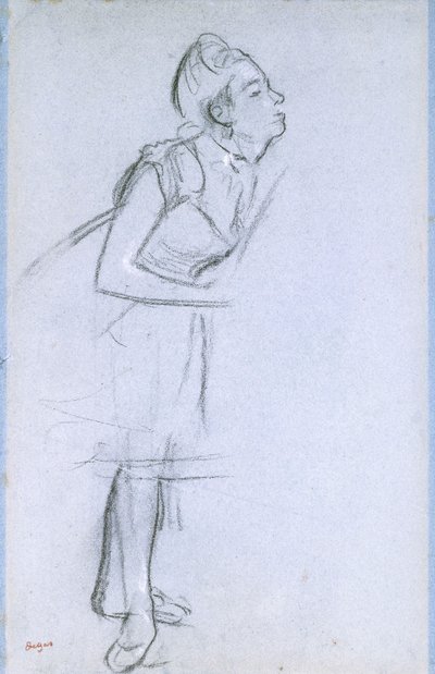 Profiel van een danseres door Edgar Degas
