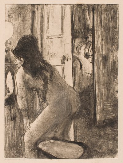 Het Bidet door Edgar Degas