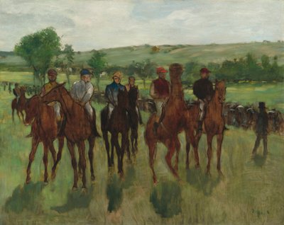 De Ruiters, c.1885 door Edgar Degas