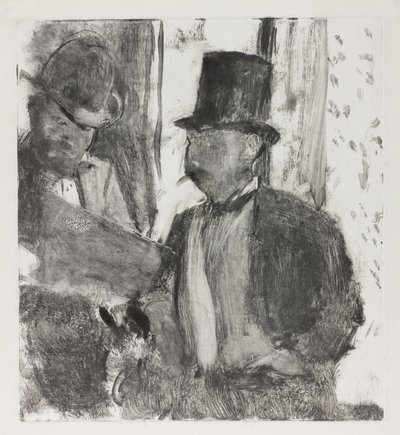 De twee kenners door Edgar Degas