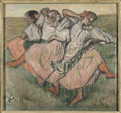 Drie Russische Dansers door Edgar Degas