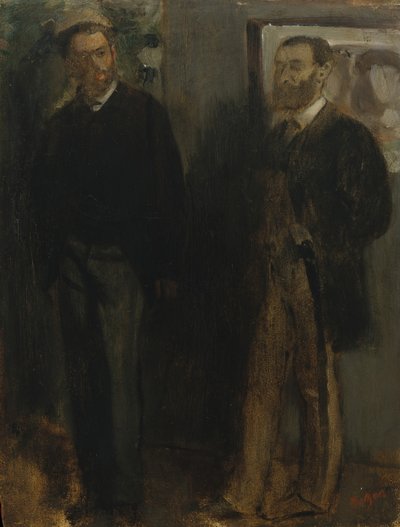 Twee mannen door Edgar Degas