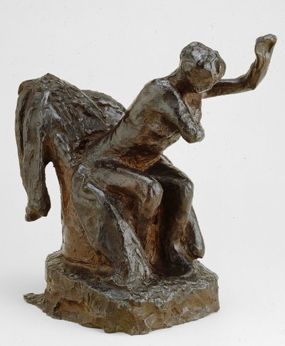 Zittende vrouw in een fauteuil, gemodelleerd ca. 1903 gegoten 1919 door Edgar Degas