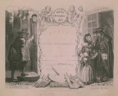 Uitnodiging voor het Gilde van Literatuur en Kunst door Edgar Melville Ward