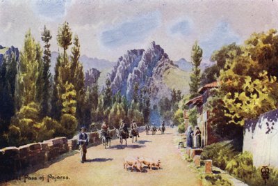 Noord-Spanje: In de Pas van Pajares, nabij Pola de Gordon door Edgar T. A. Wigram