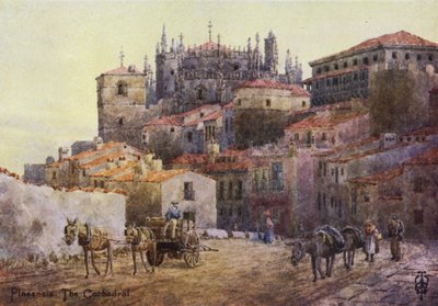 Noord-Spanje: Plasencia, de stadsmuren en kathedraal door Edgar T. A. Wigram