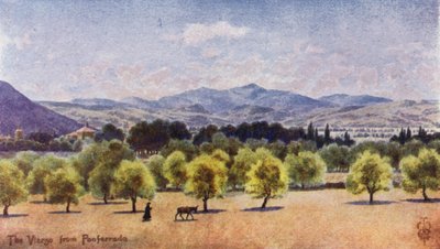 Noord-Spanje: De Vierzo, vanaf Ponferrada, kijkend naar de Pas van Piedrafita door Edgar T. A. Wigram