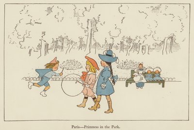 Parijs, netheid in het park door Edith Farmiloe