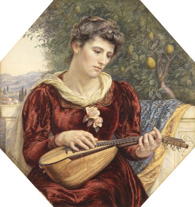 De snaren aanraken, 1886 door Edith Martineau