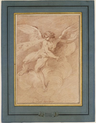 Der Westwind door Edmé Bouchardon