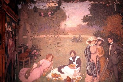 Lunch op het Gras door Edmond François Aman Jean