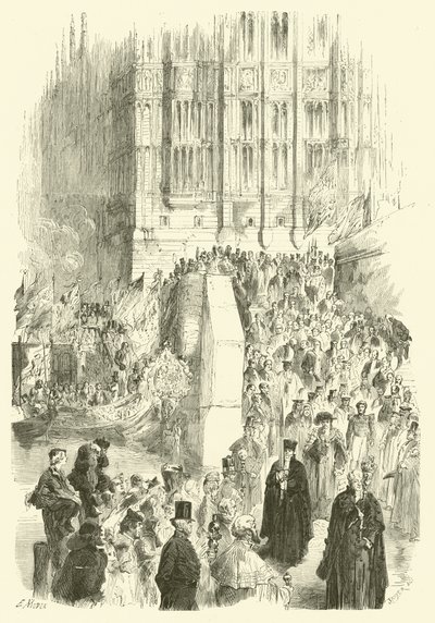 Beëdiging van de burgemeester van Londen door Edmond (after) Morin