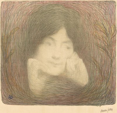 Mlle Moreno van de Comédie-Française door Edmond François Aman Jean