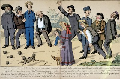 Kleine bourgeois die ballen spelen - sociale cartoon door Lavrate door Edmond Lavrate
