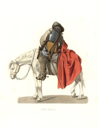 Franse cavalerie door Edmond Lechevallier Chevignard