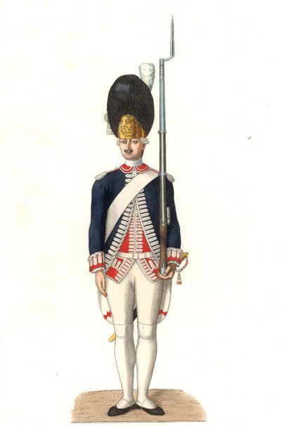 Soldaat van de Franse Garde door Edmond Lechevallier Chevignard