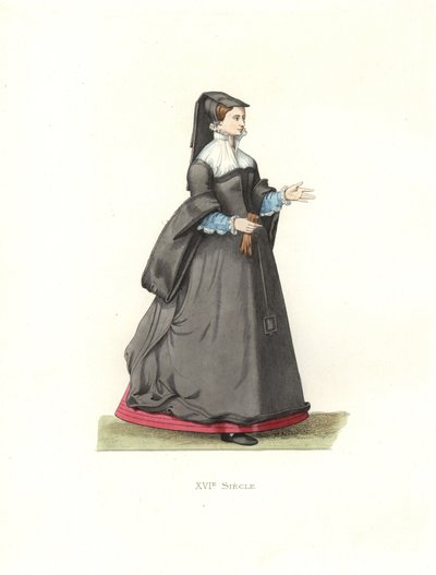 Vrouw van Parijs door Edmond Lechevallier Chevignard